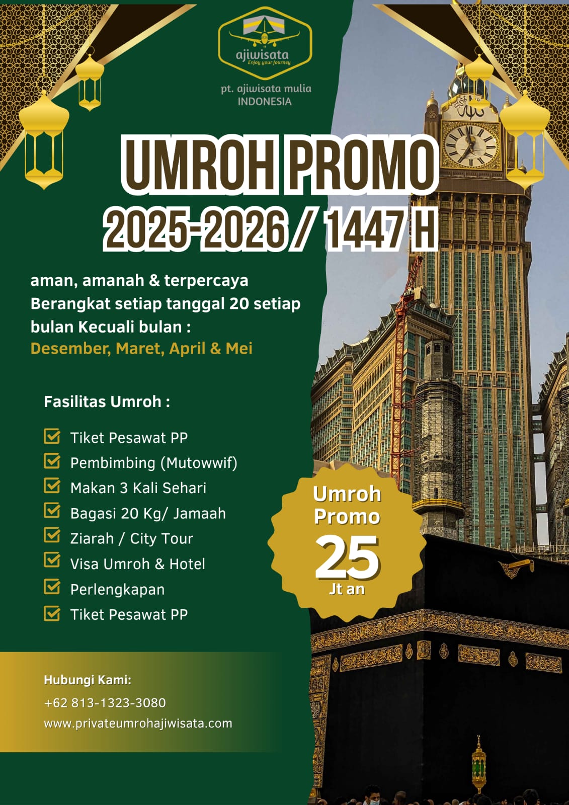 Umroh Promo Mulai 25 Jt an